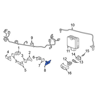 Volkswagen OE - Rear Inner Parking Aid Sensor Housing