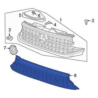 Volkswagen OE - Front Lower Grille