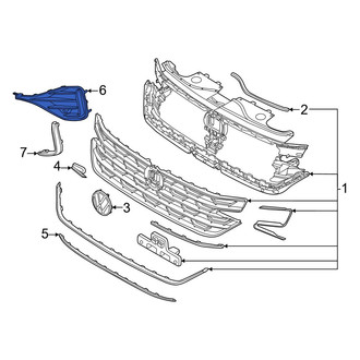 Volkswagen OE - Front Left Grille
