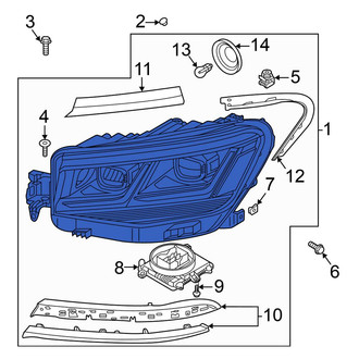 Volkswagen OE - Front Left Headlight Assembly