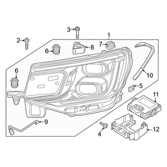 Volkswagen OE - Front Lamps - Headlamp Components