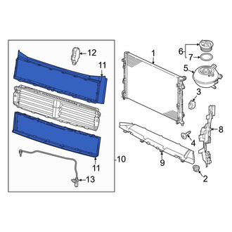Volkswagen OE - Radiator Support Air Deflector Seal