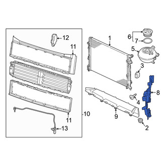 Volkswagen OE - Right Radiator Support Baffle