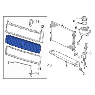 Volkswagen OE - Front Radiator Support Air Deflector