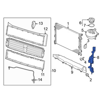 Volkswagen OE - Right Radiator Support Baffle