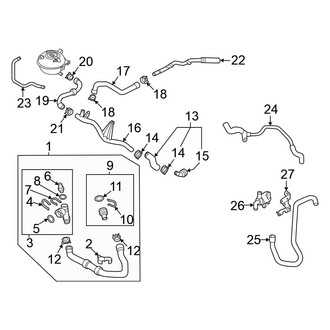 Volkswagen OE - Cooling - Hoses & Lines (Outlet), (2.0L)