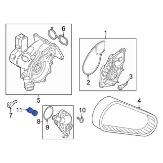 Volkswagen OE - Engine Coolant Thermostat Housing Adapter