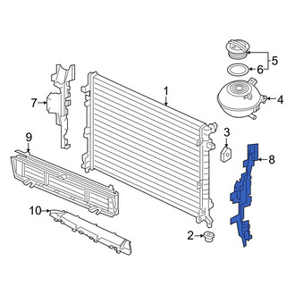 Volkswagen OE - Left Radiator Support Baffle