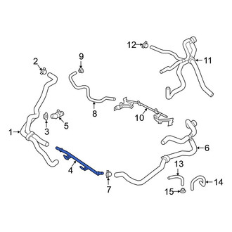 Volkswagen OE - Right Engine Coolant Pipe