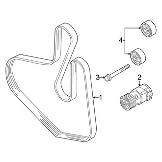 Volkswagen OE - Cooling - Belts & Pulleys (SE / SE R-Line / SEL / SEL Premium / SEL Premium R-Line / SEL R-Line 3.6L)