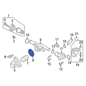 Volkswagen OE - Engine Coolant Thermostat Seal