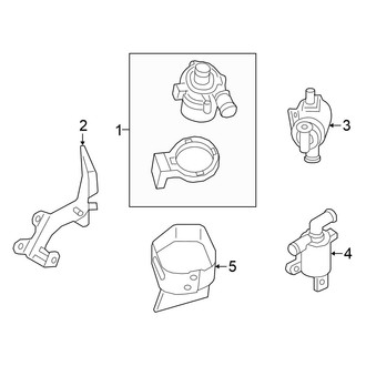 Volkswagen OE - Cooling - Water Pump (Auxiliary), (SE / SE R-Line / SEL / SEL Premium / SEL Premium R-Line / SEL R-Line 3.6L)