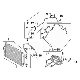 Volkswagen OE - A/C Refrigerant Pressure Sensor O-Ring