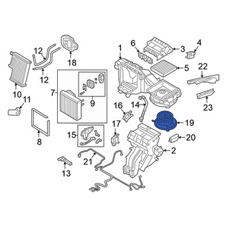 Volkswagen OE - Front HVAC Blower Motor Assembly
