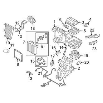 Volkswagen OE - Air Conditioner & Heater - Front Evaporator (Automatic Climate Control), (SE / SEL / SEL Premium R-Line / SEL R-Line Black)