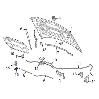 Volkswagen OE - Hood Release Handle Bracket