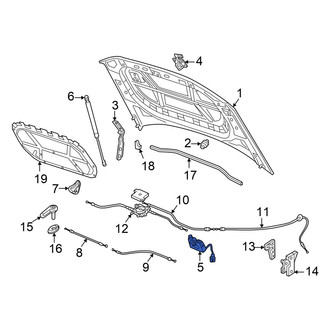 Volkswagen OE - Front Hood Latch