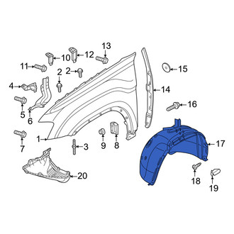 Volkswagen OE - Front Left Fender Splash Shield
