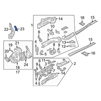 Volkswagen OE - Front Left Fender Filler Panel