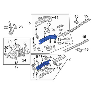 Volkswagen OE - Front Left Fender Rail