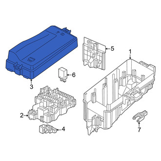 Volkswagen OE - Upper Fuse and Relay Center Cover