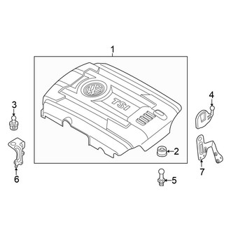 Volkswagen OE - Engine / Transaxle - Engine Appearance Cover (2.0L)