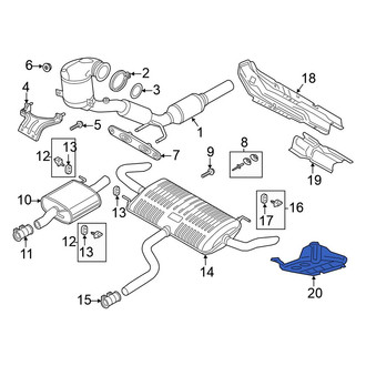 Volkswagen OE - Rear Left Floor Pan Heat Shield