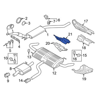 Volkswagen OE - Rear Outer Floor Pan Heat Shield