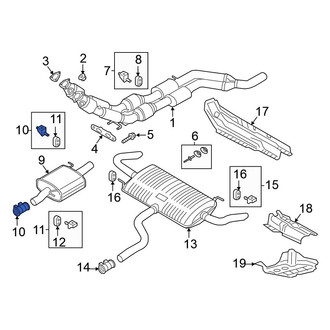 Volkswagen OE - Exhaust Muffler Clamp