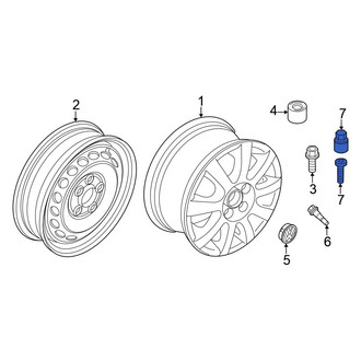 Volkswagen OE - Wheel Lock Set