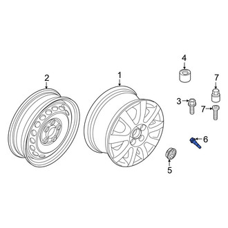 Volkswagen OE - Tire Valve Stem