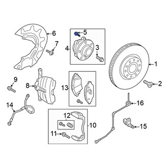 Volkswagen OE - Axle Hub Mounting Bolt