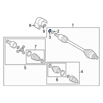 Volkswagen OE - CV Axle Shaft Retaining Ring