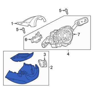 Volkswagen OE - Lower Steering Column Cover