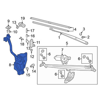 Volkswagen OE - Washer Fluid Reservoir