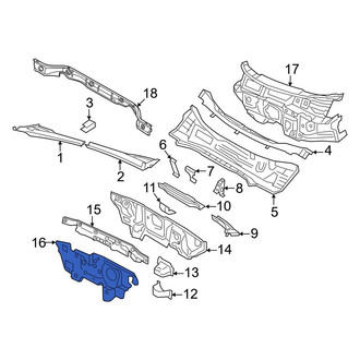 Volkswagen OE - Front Outer Engine Compartment Insulation