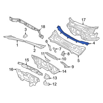Volkswagen OE - Front Cowl Plenum Panel