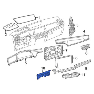 Volkswagen OE - Left Instrument Panel Molding