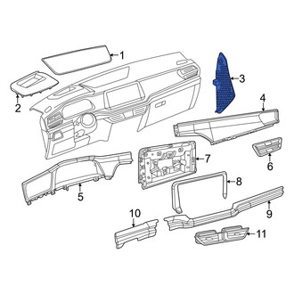 Volkswagen OE - Left Instrument Panel Side Cover
