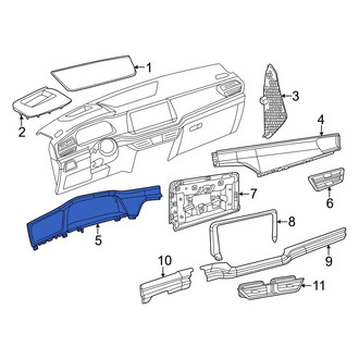 Volkswagen OE - Left Upper Instrument Panel Trim Panel