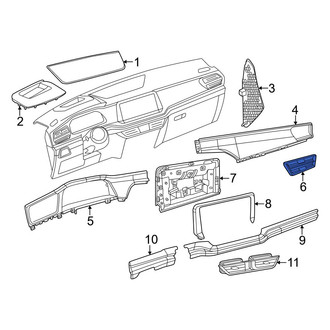 Volkswagen OE - Center Dashboard Air Vent