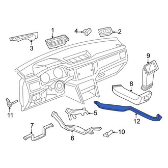 Volkswagen OE - Center Front Instrument Panel Air Duct
