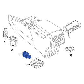 Volkswagen OE - Center Upper 12 Volt Accessory Power Outlet