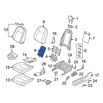 Volkswagen OE - Front Right Lower Seat Heater Pad