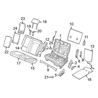 Volkswagen OE - Seats & Tracks - Rear Seat Components (60% Side)