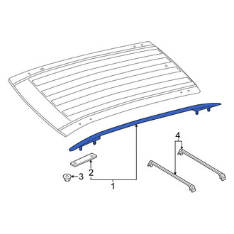 Volkswagen OE - Right Roof Luggage Carrier Side Rail