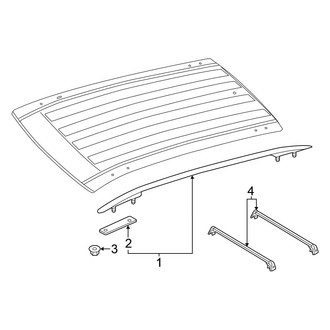 Volkswagen OE - Roof - Exterior Trim (W/O Sunroof), (SE)