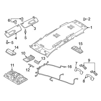 Volkswagen OE - Roof - Interior Trim (W/O Sunroof), (S / SE)