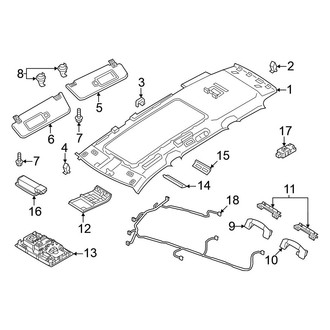 Volkswagen OE - Roof - Interior Trim (With Sunroof), (SE R-Line / SEL / SEL Premium / SEL Premium R-Line / SEL R-Line)