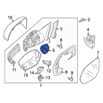 Volkswagen OE - Front Door Mirror Drive Motor